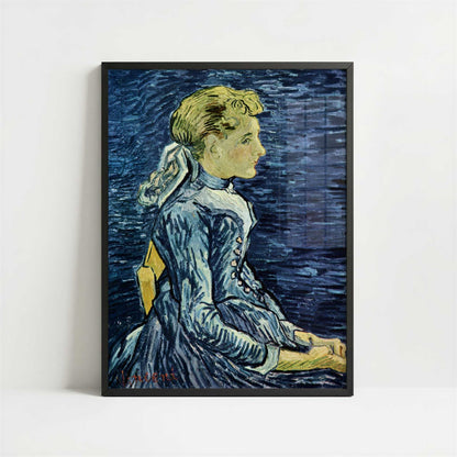 Portrait of Mlle Ravoux (1890) by Van Gogh – Art Print - Art print in black frame