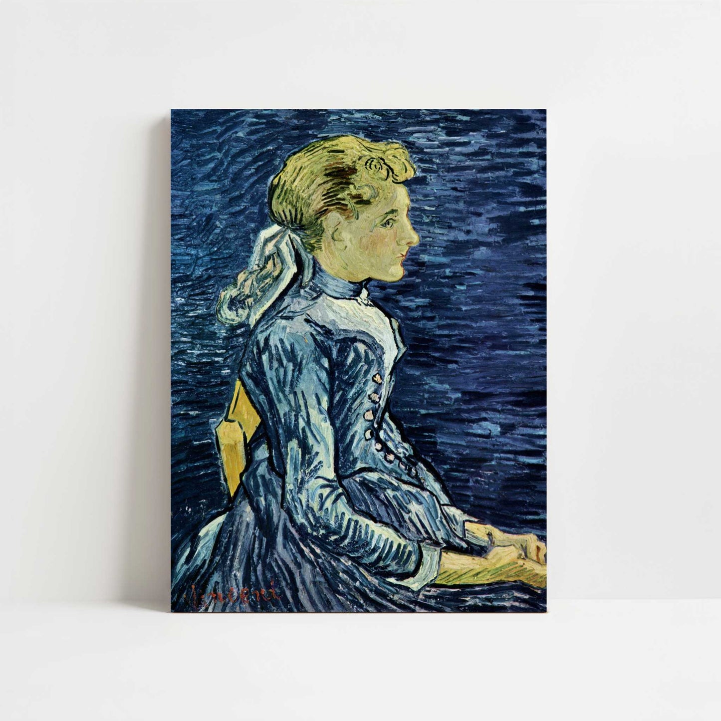 Portrait of Mlle Ravoux (1890) by Van Gogh – Art Print - Unframed art print