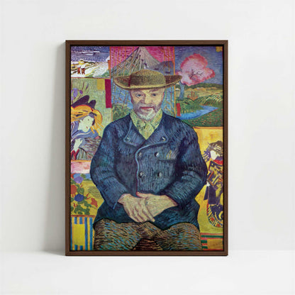 Framed Canvas - Framed canvas in dark wood color frame