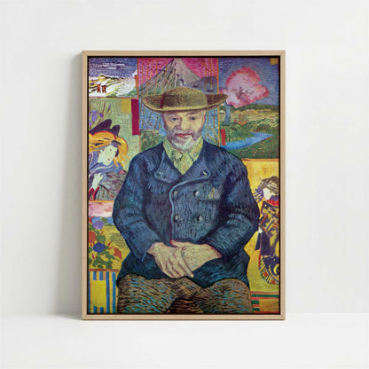 Framed Canvas - Framed canvas in oak color frame