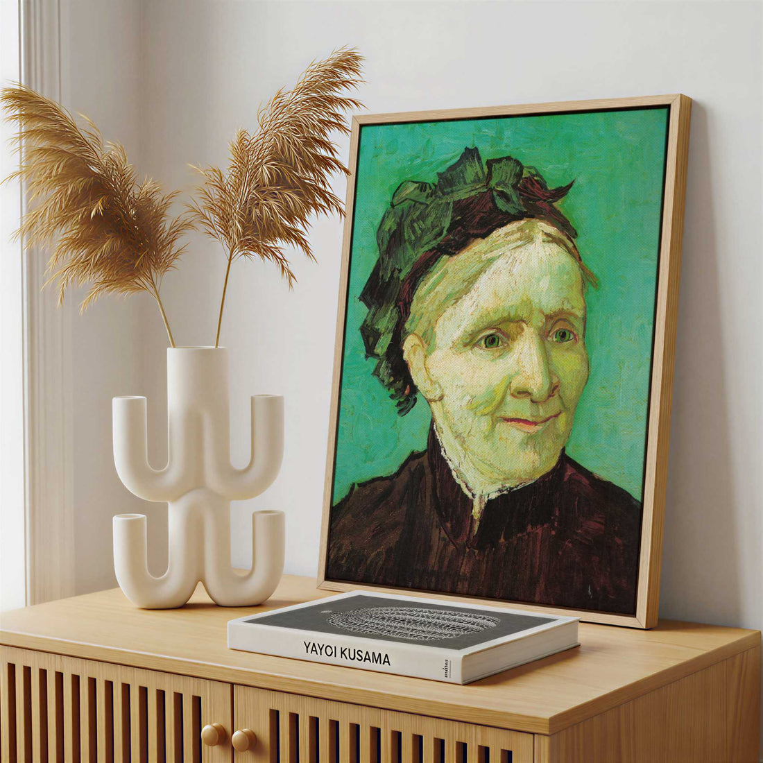 Framed Canvas - Framed canvas in a stylish interior setting