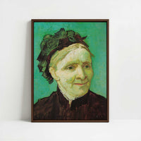 Framed Canvas - Framed canvas in dark wood color frame