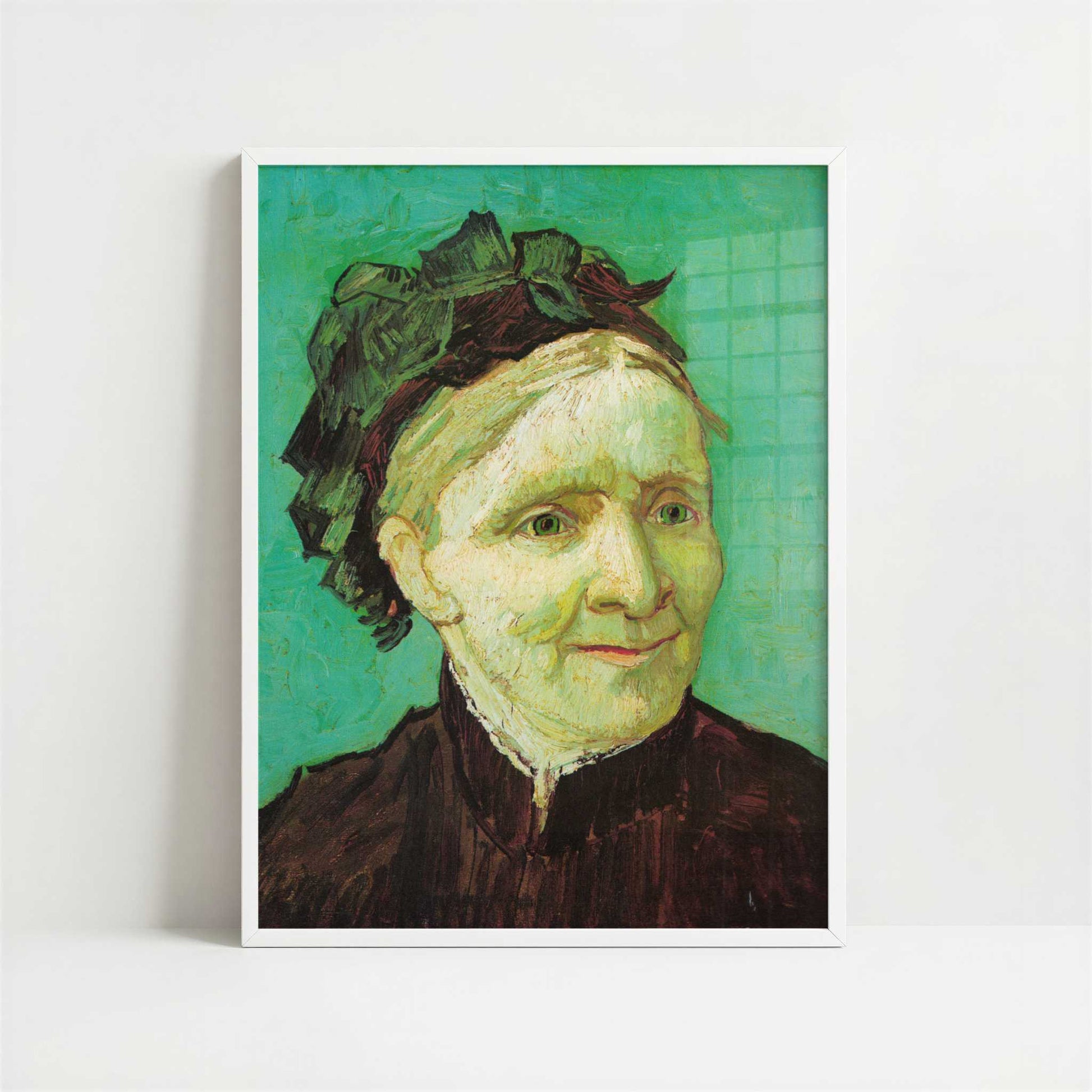 Portrait of Van Gogh's Mother (1888) by Vincent van Gogh – Art Print - Art print in white frame