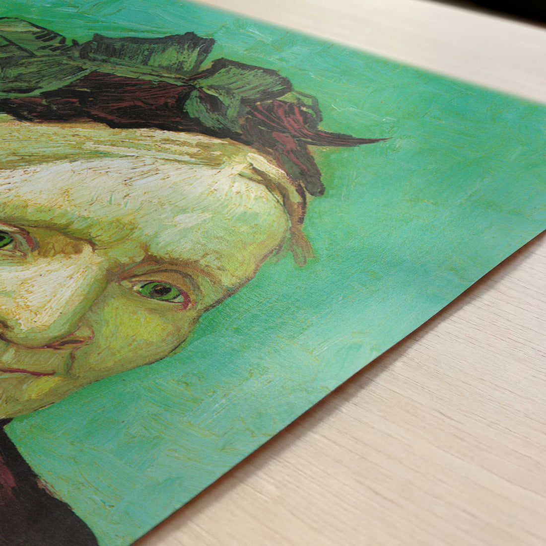Portrait of Van Gogh's Mother (1888) by Vincent van Gogh – Art Print - Close-up detail of the art print