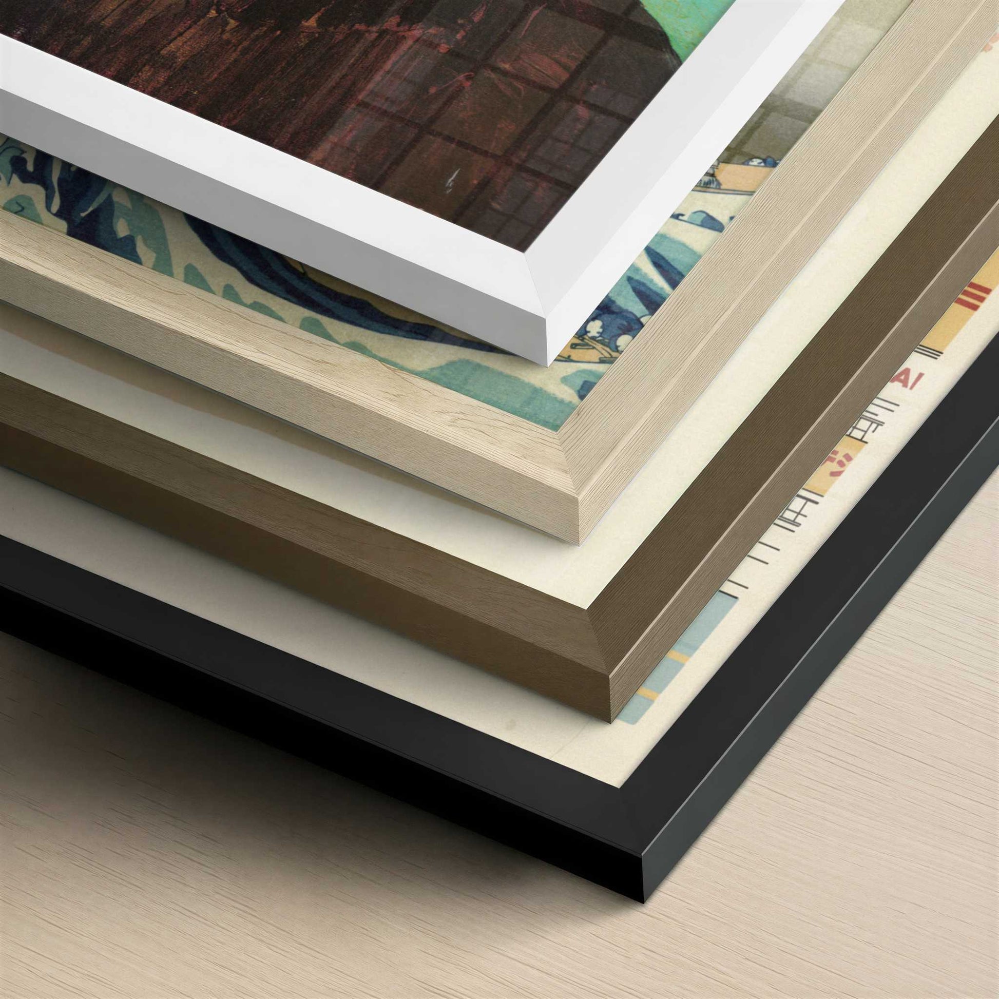 Portrait of Van Gogh's Mother (1888) by Vincent van Gogh – Art Print - Close-up detail of the different frames