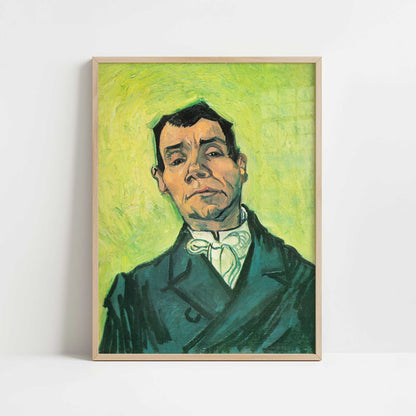 Portrait of an Actor (1888) by Van Gogh – Art Print - Art print in oak frame