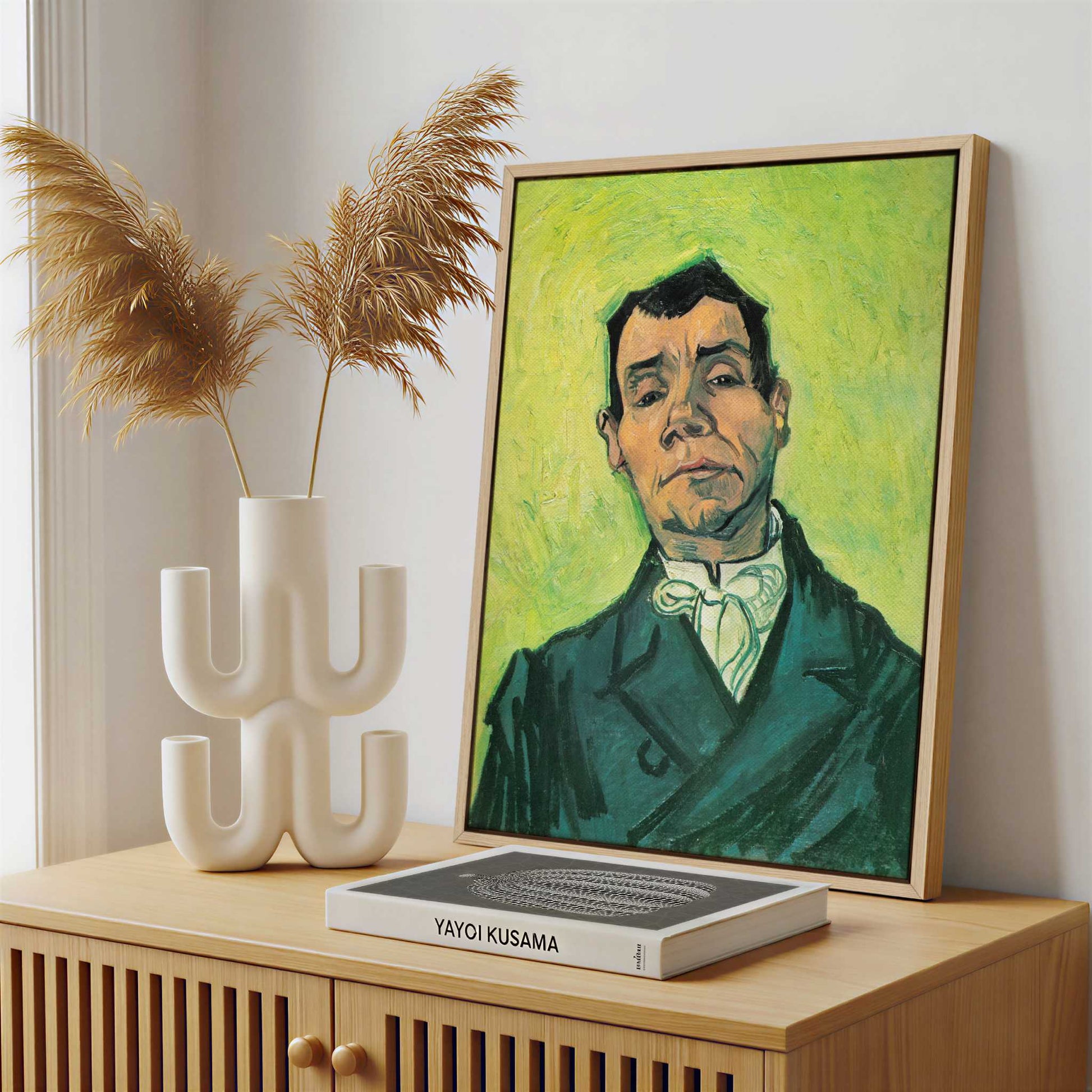 Framed Canvas - Framed canvas in a stylish interior setting