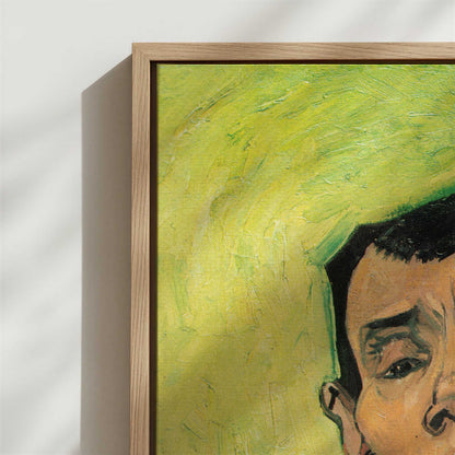 Framed Canvas - Close-up detail and texture of the framed canvas