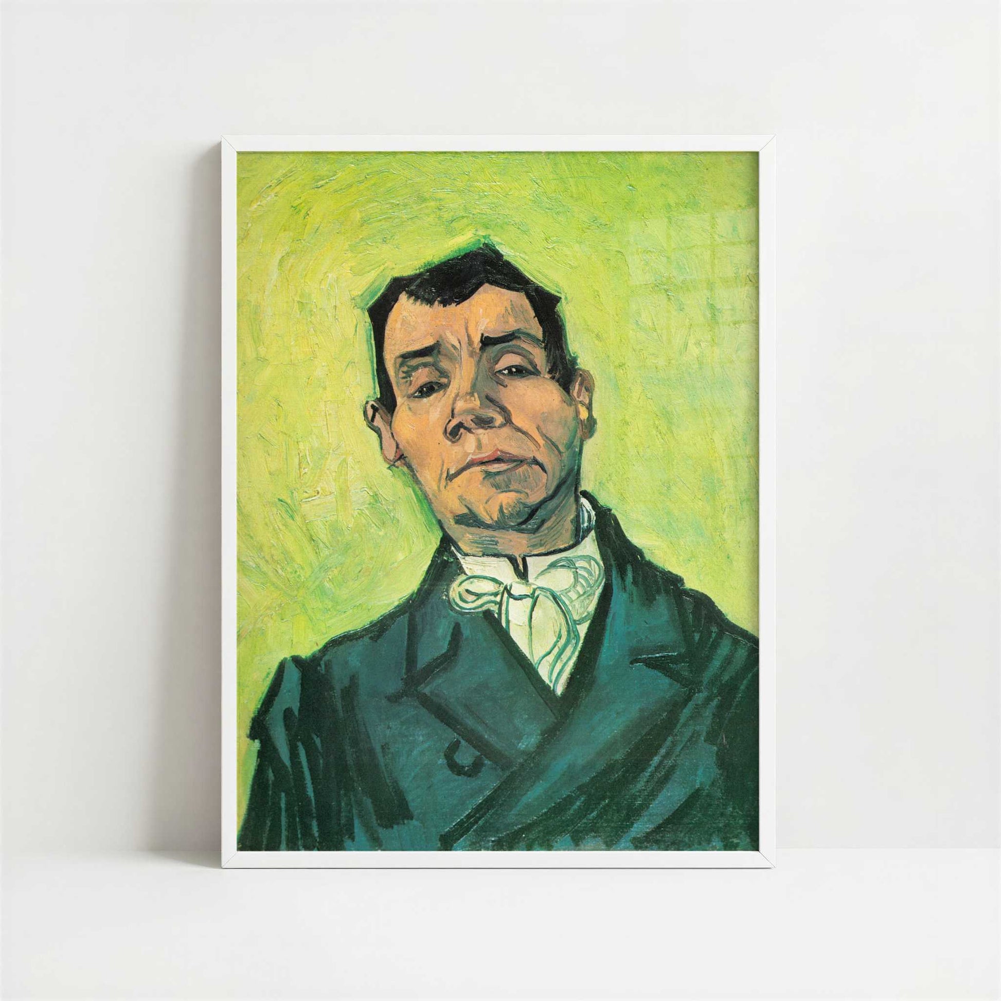 Portrait of an Actor (1888) by Van Gogh – Art Print - Art print in white frame