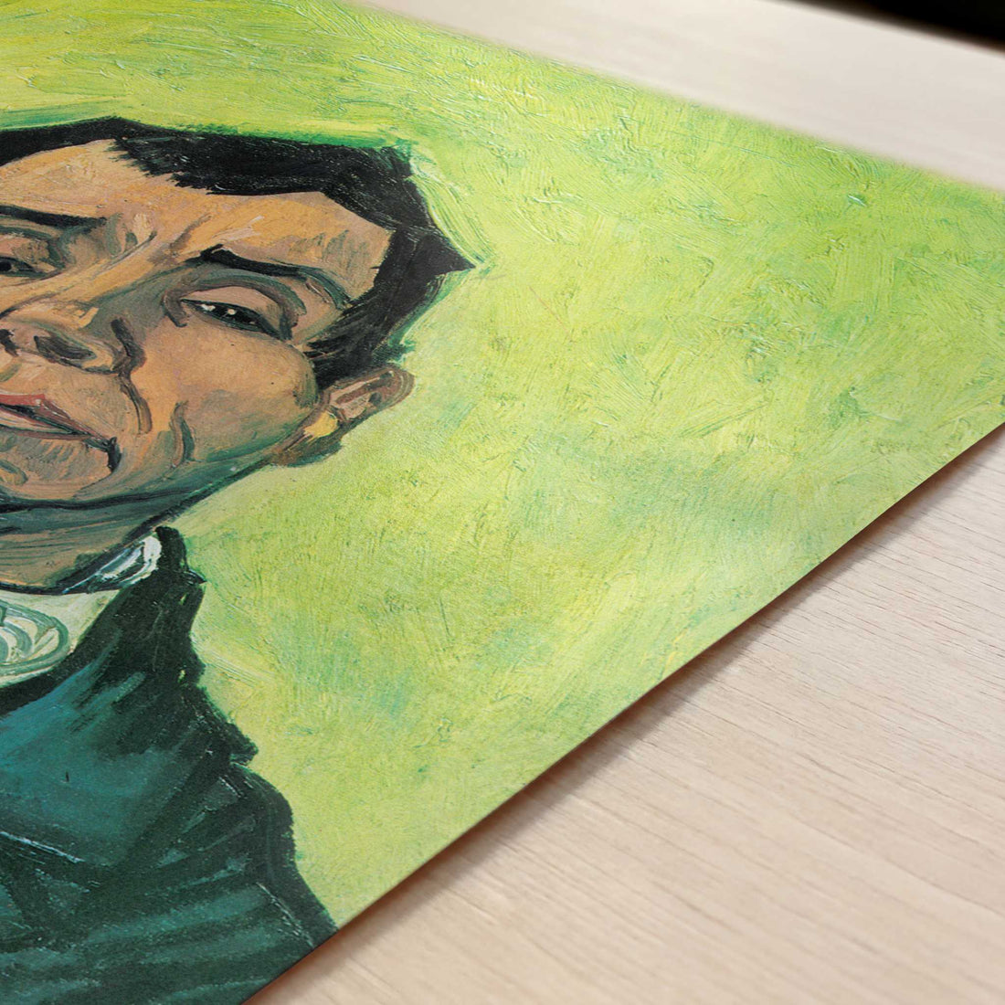 Portrait of an Actor (1888) by Van Gogh – Art Print - Close-up detail of the art print