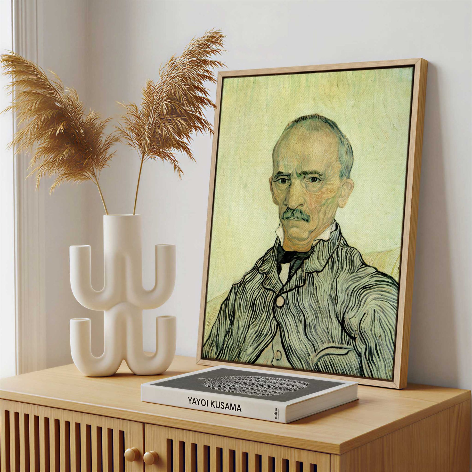 Framed Canvas - Framed canvas in a stylish interior setting