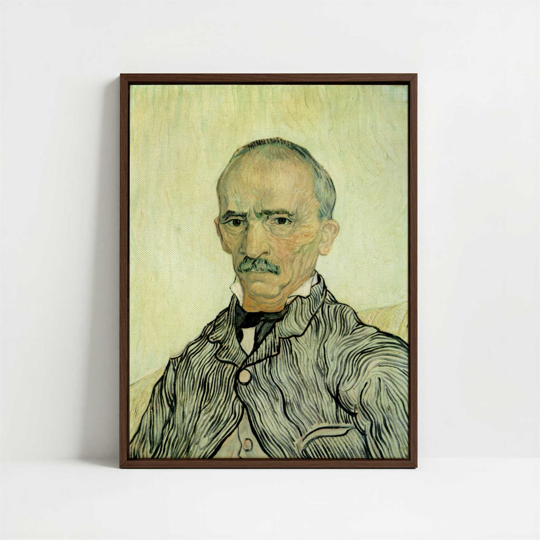 Framed Canvas - Framed canvas in dark wood color frame