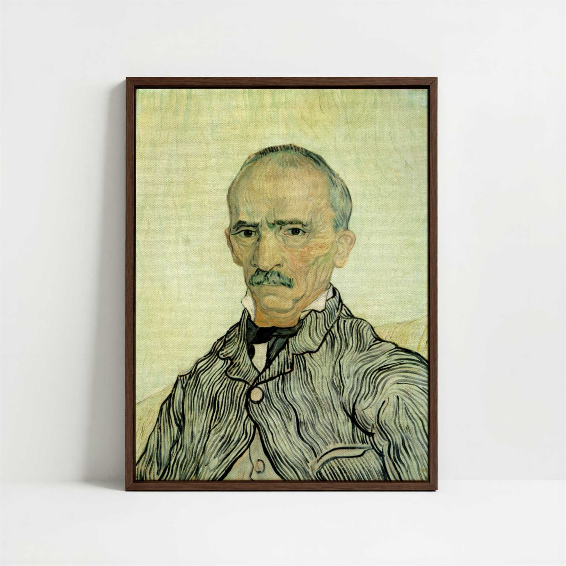 Framed Canvas - Framed canvas in dark wood color frame