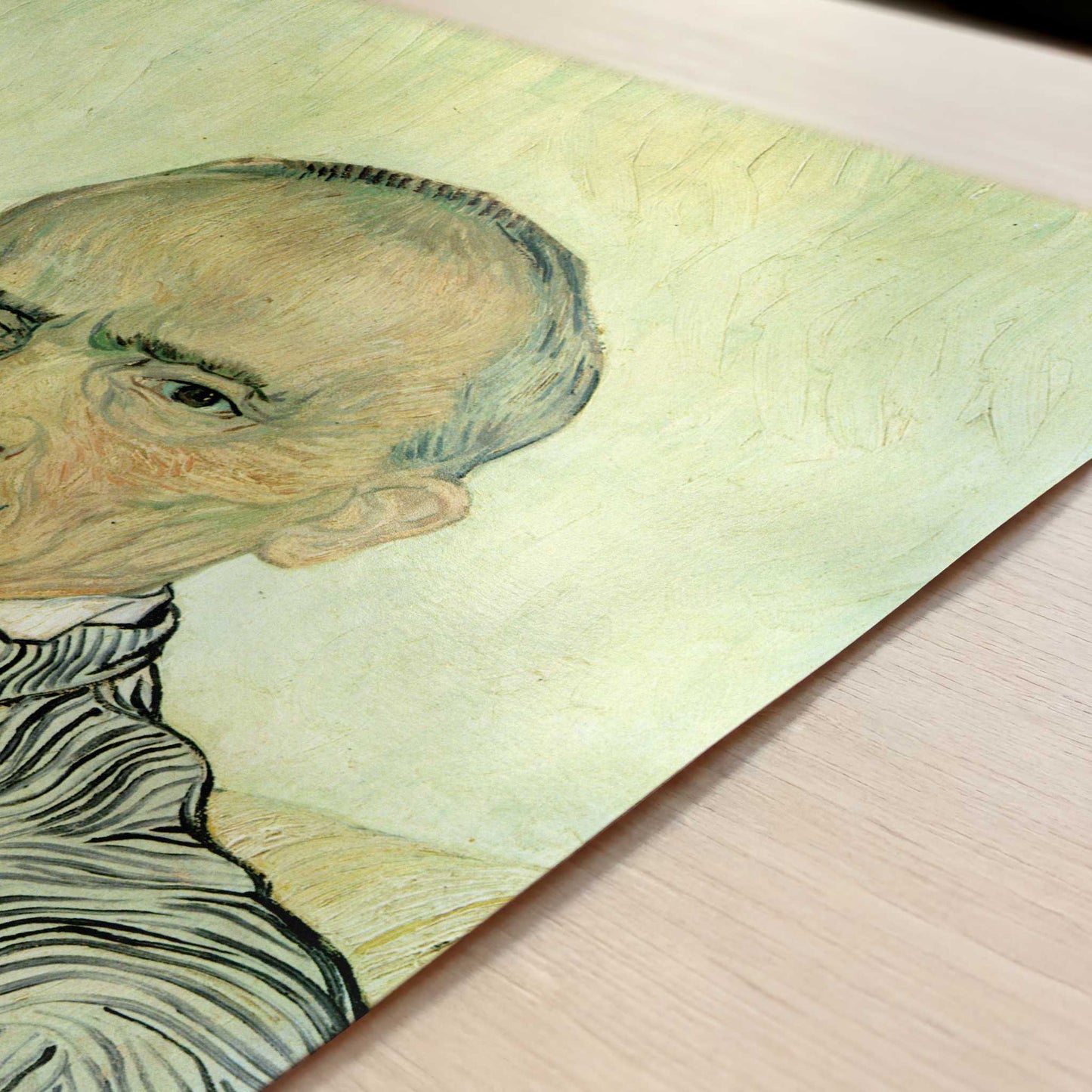 Portrait of the Chief Orderly (1889) by Van Gogh – Art Print - Close-up detail of the art print