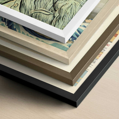 Portrait of the Chief Orderly (1889) by Van Gogh – Art Print - Close-up detail of the different frames