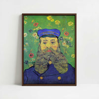 Framed Canvas - Framed canvas in dark wood color frame