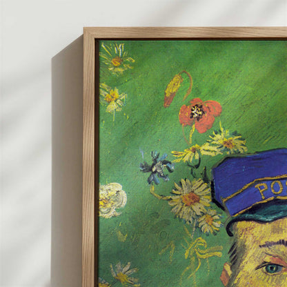 Framed Canvas - Close-up detail and texture of the framed canvas