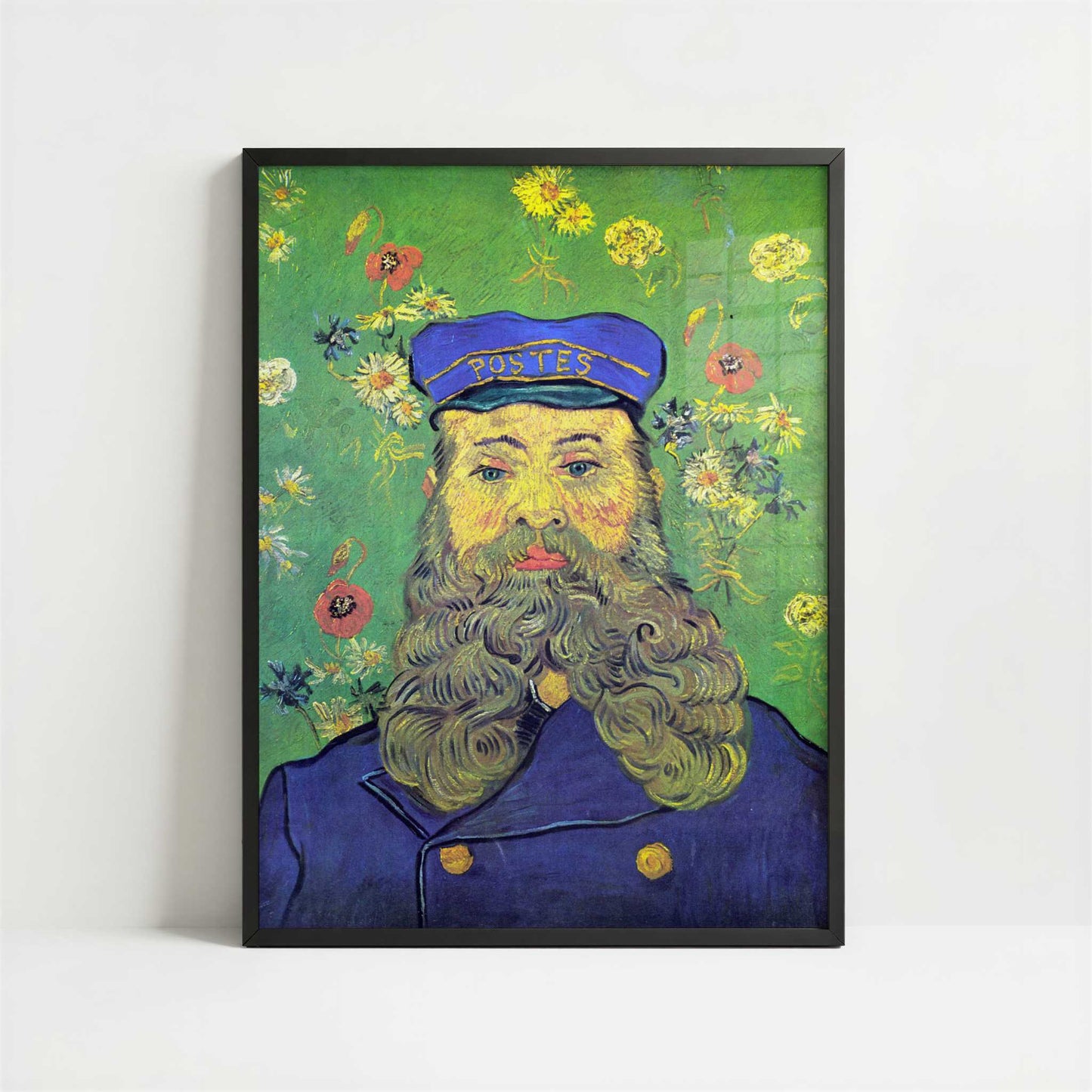 Postman Joseph Roulin (1889) by Van Gogh – Art Print - Art print in black frame