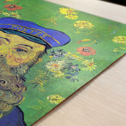 Postman Joseph Roulin (1889) by Van Gogh – Art Print - Close-up detail of the art print