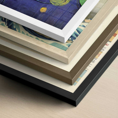 Postman Joseph Roulin (1889) by Van Gogh – Art Print - Close-up detail of the different frames