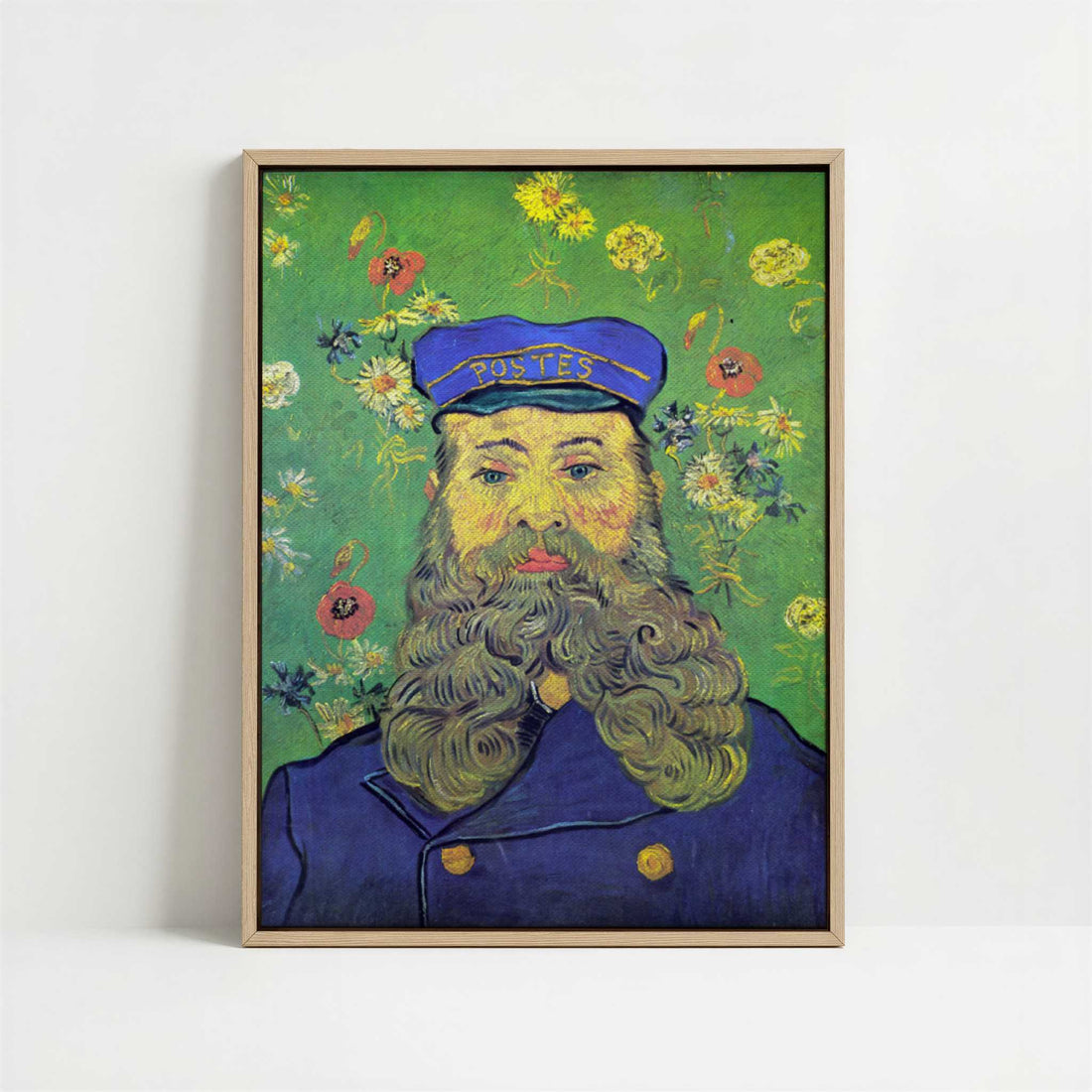 Framed Canvas - Framed canvas in oak color frame