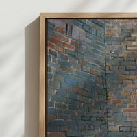 Framed Canvas - Close-up detail and texture of the framed canvas
