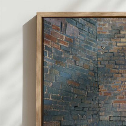 Framed Canvas - Close-up detail and texture of the framed canvas