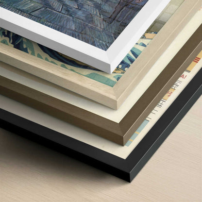 Prisoners' Round (1890) by Van Gogh – Art Print - Close-up detail of the different frames