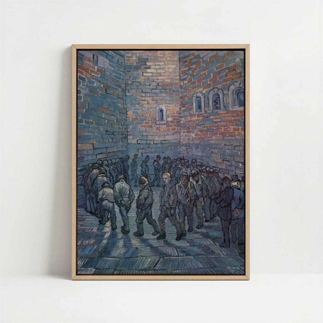 Framed Canvas - Framed canvas in oak color frame