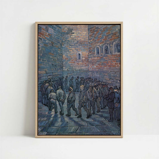 Framed Canvas - Framed canvas in oak color frame