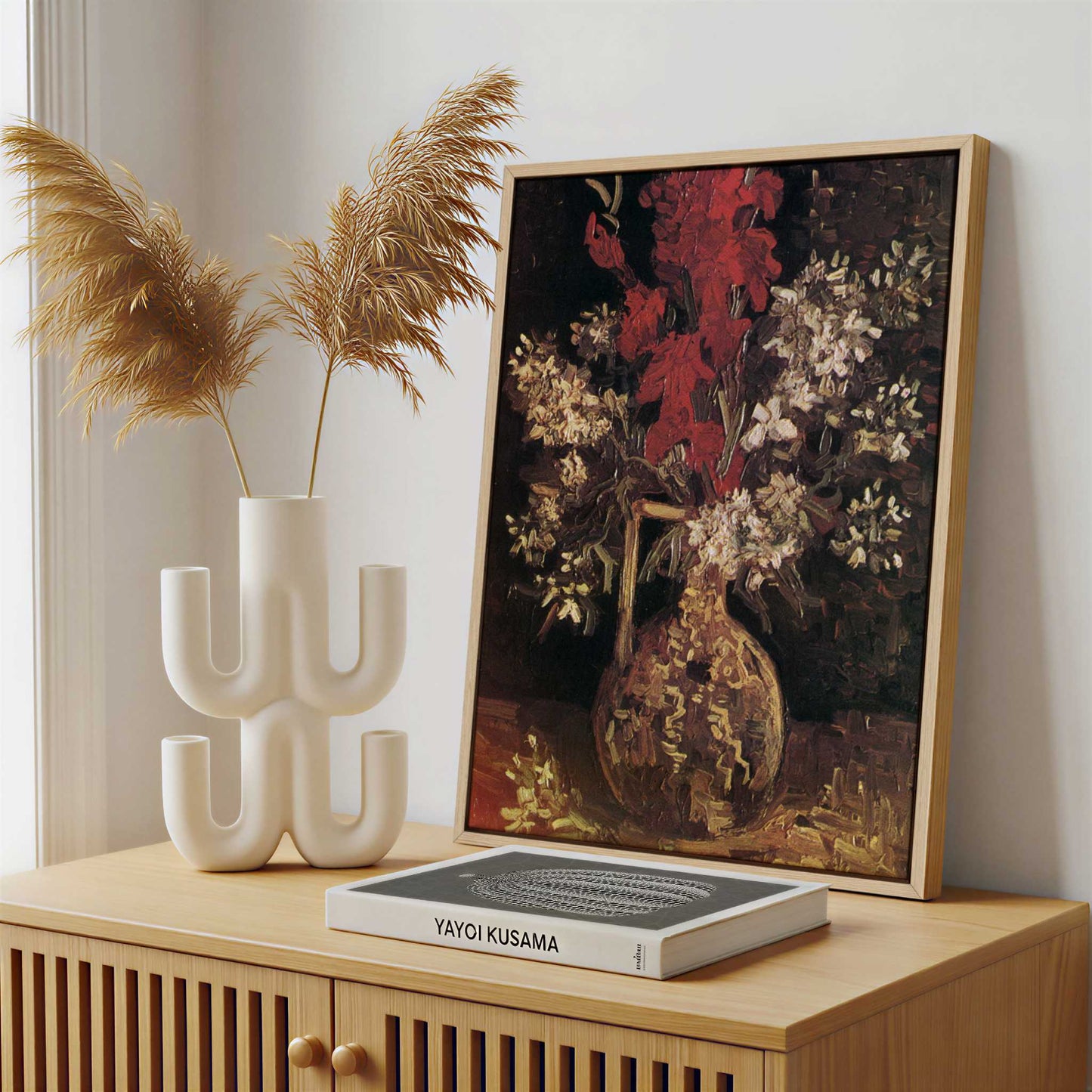 Framed Canvas - Framed canvas in a stylish interior setting
