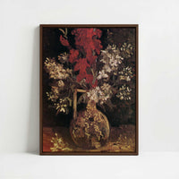 Framed Canvas - Framed canvas in dark wood color frame