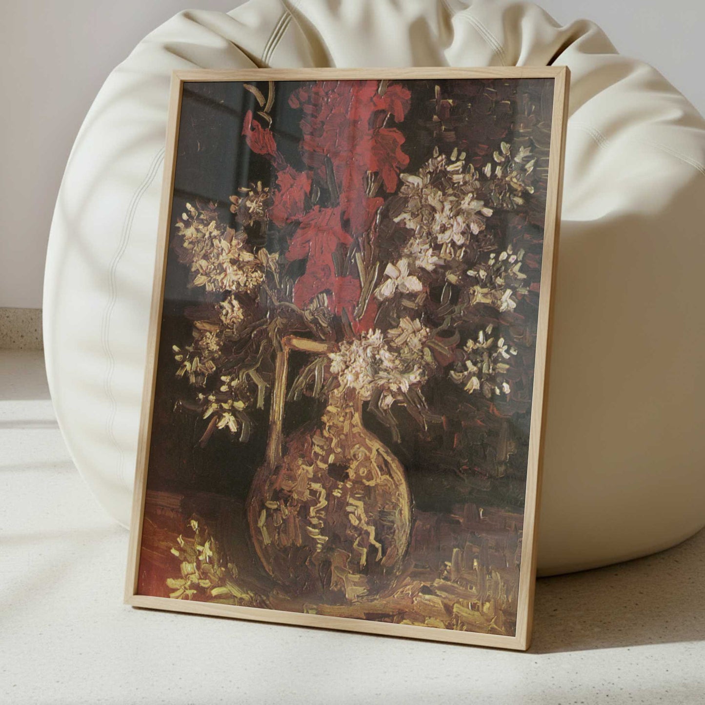 Red Gladioli & Other Flowers in Vase (1886) by Van Gogh – Art Print - Interior inspiration