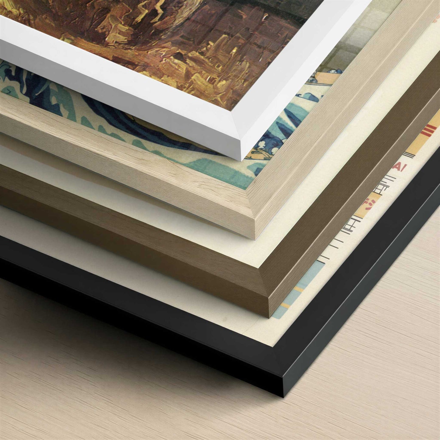 Red Gladioli & Other Flowers in Vase (1886) by Van Gogh – Art Print - Close-up detail of the different frames