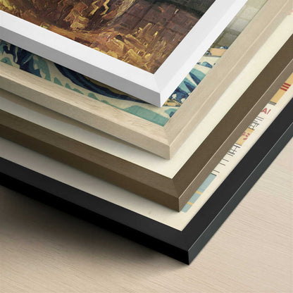 Red Gladioli & Other Flowers in Vase (1886) by Van Gogh – Art Print - Close-up detail of the different frames