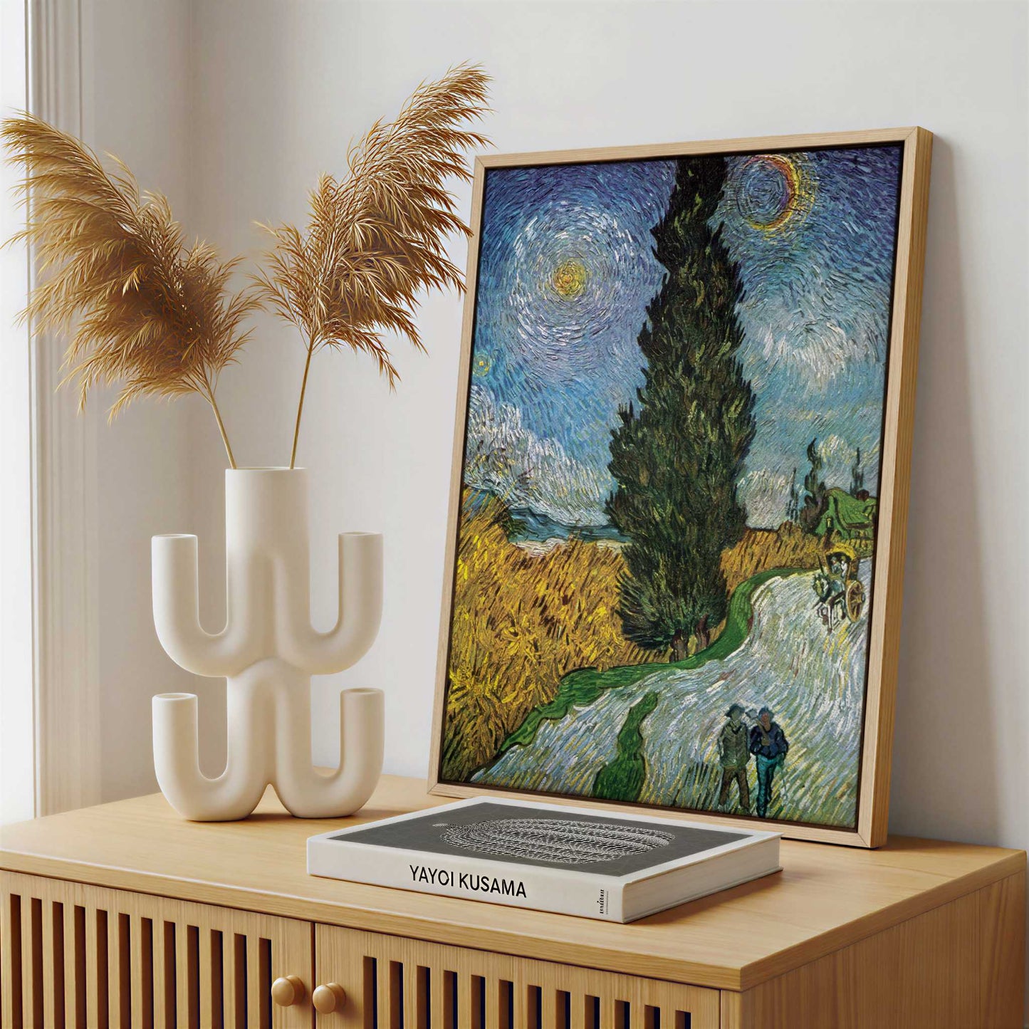 Framed Canvas - Framed canvas in a stylish interior setting