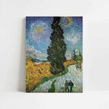 Road with Cypresses (1890) by Vincent van Gogh – Art Print - Unframed art print