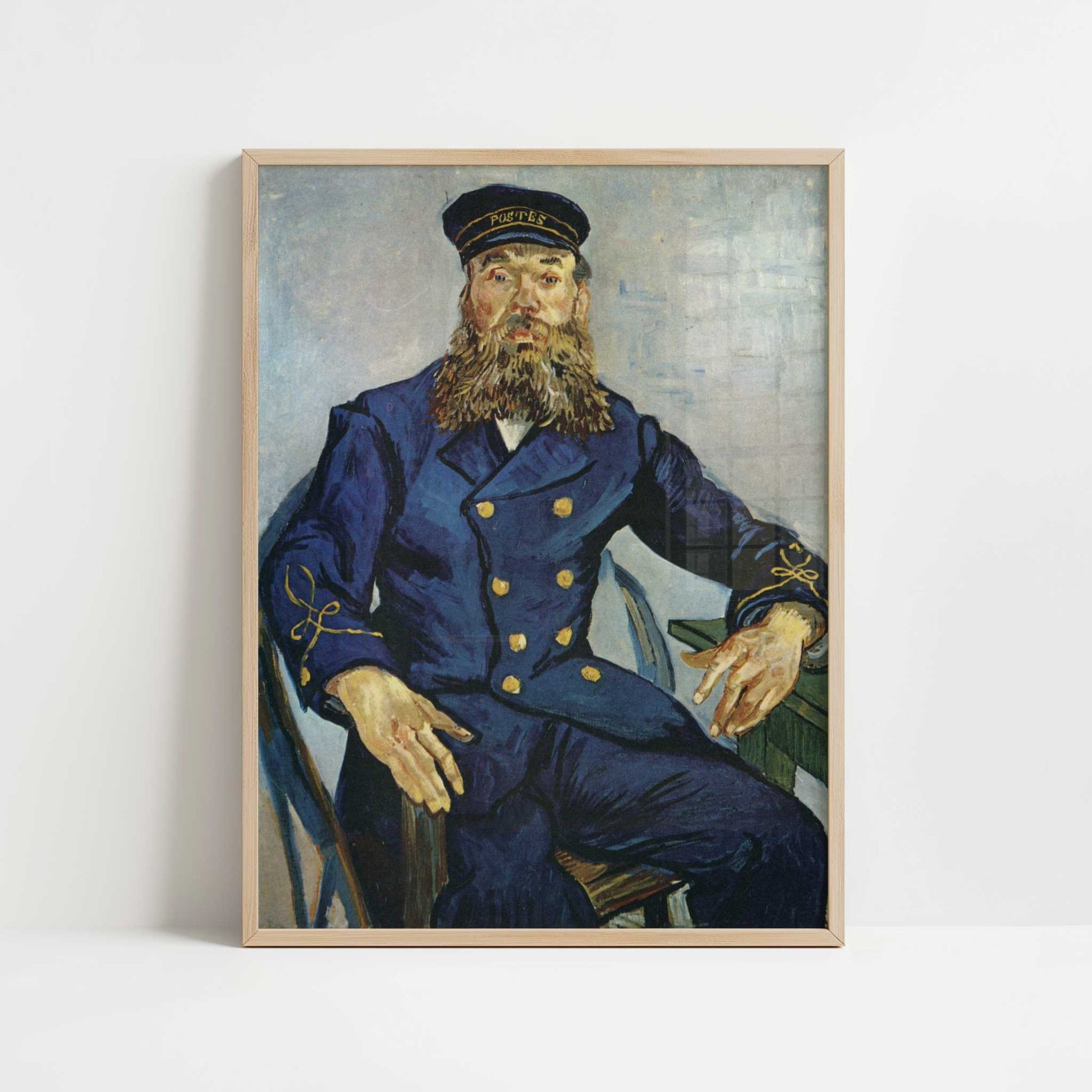 Roulin the Postman (1888) by Vincent van Gogh – Art Print - Art print in oak frame
