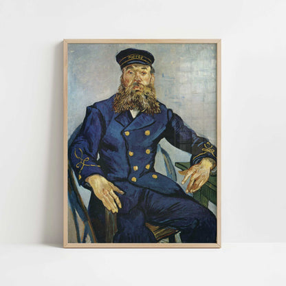 Roulin the Postman (1888) by Vincent van Gogh – Art Print - Art print in oak frame