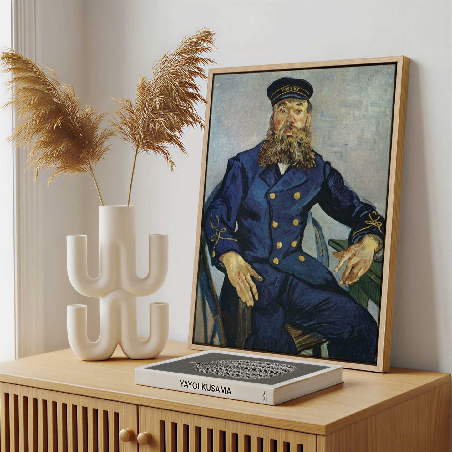 Framed Canvas - Framed canvas in a stylish interior setting