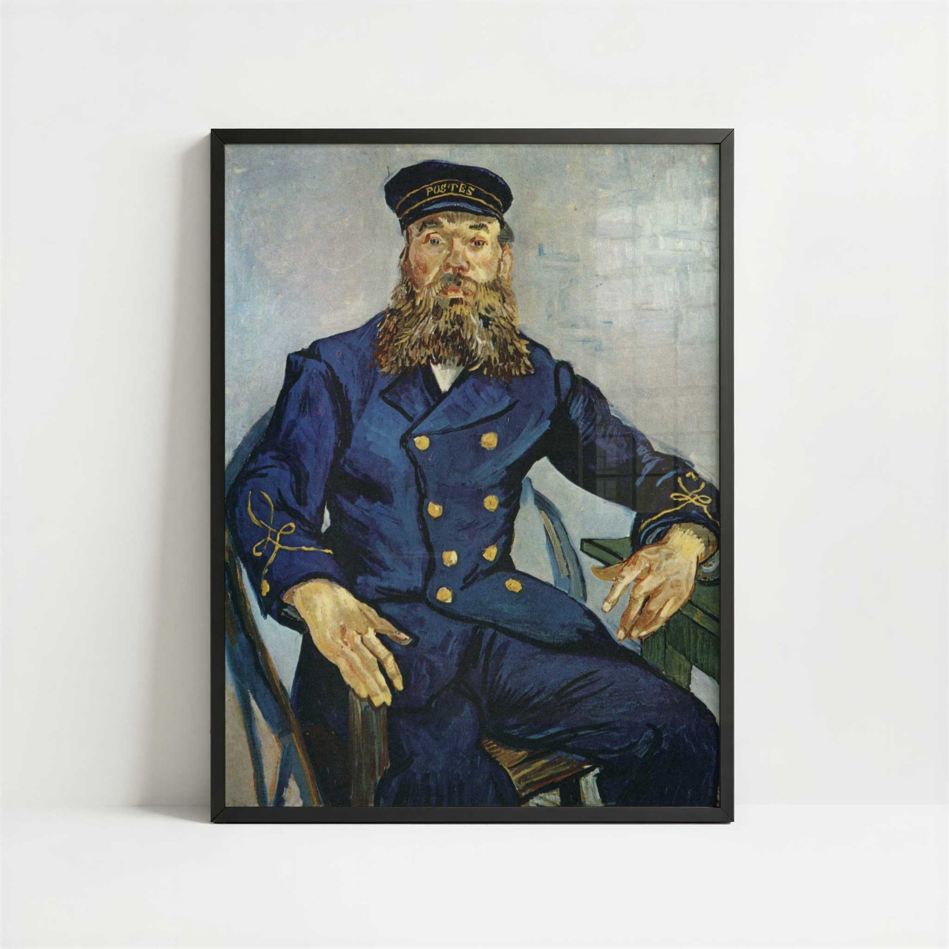 Roulin the Postman (1888) by Vincent van Gogh – Art Print - Art print in black frame