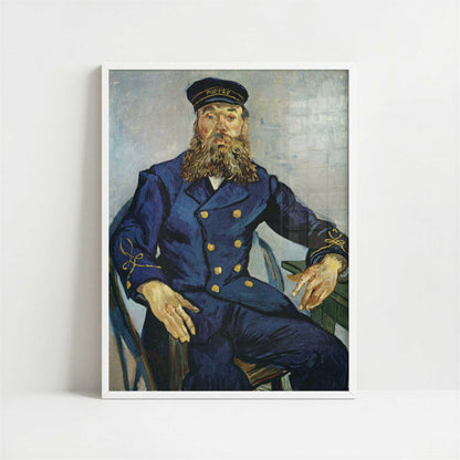 Roulin the Postman (1888) by Vincent van Gogh – Art Print - Art print in white frame