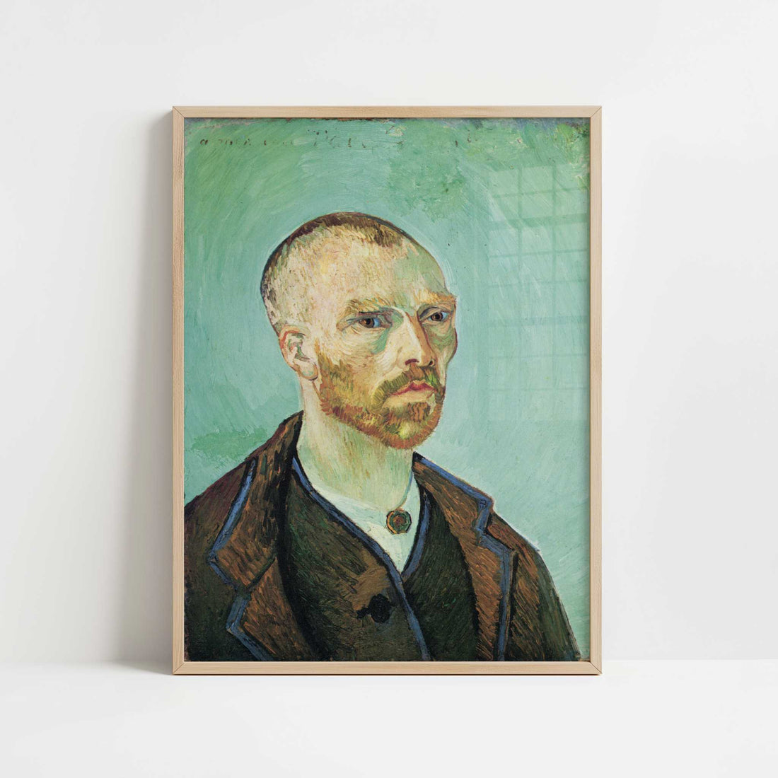 Self-portrait-1 (1888) by Vincent van Gogh – Art Print - Art print in oak frame