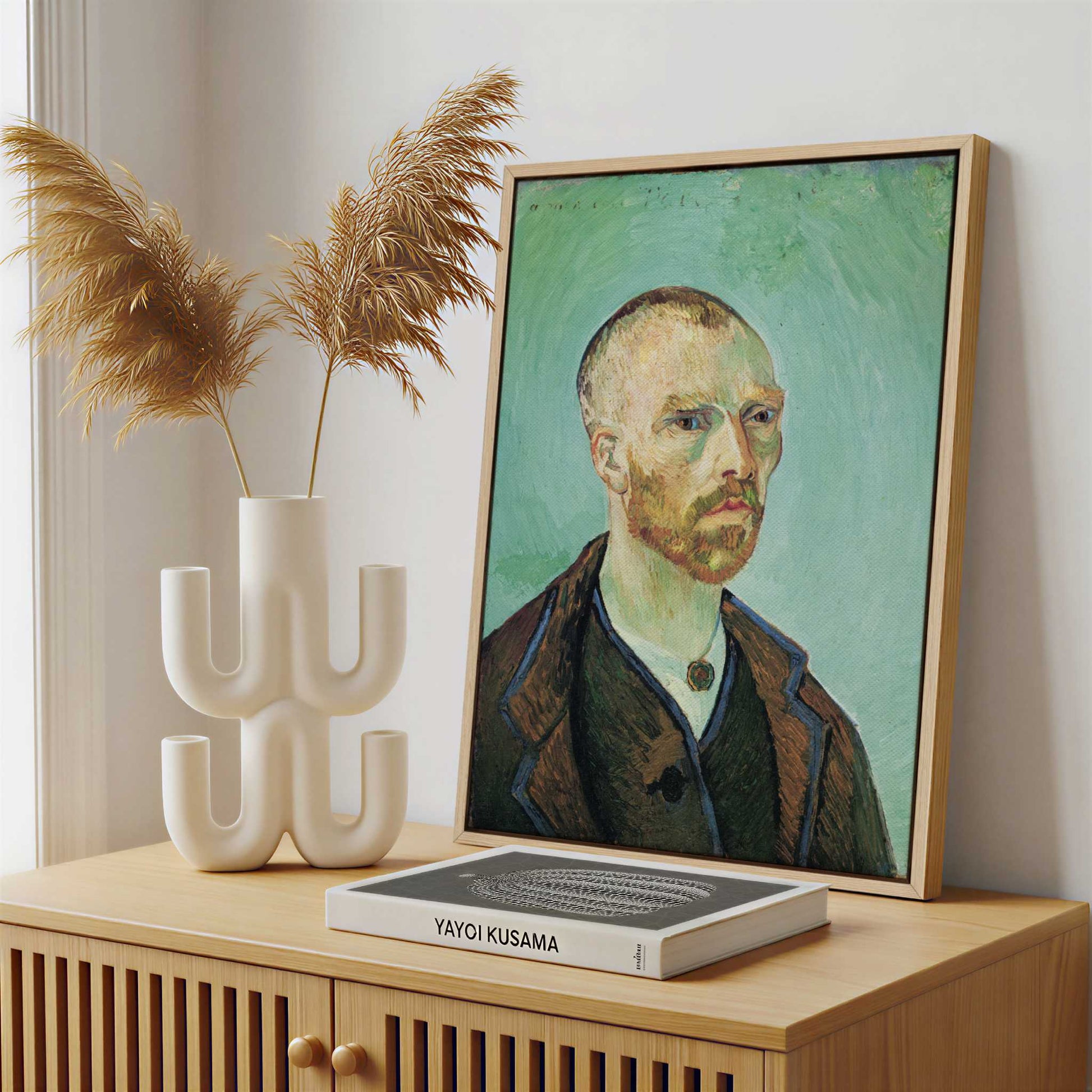 Framed Canvas - Framed canvas in a stylish interior setting