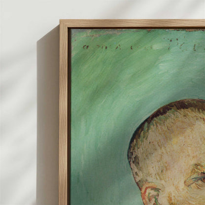 Framed Canvas - Close-up detail and texture of the framed canvas