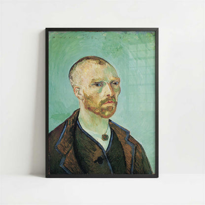 Self-portrait-1 (1888) by Vincent van Gogh – Art Print - Art print in black frame
