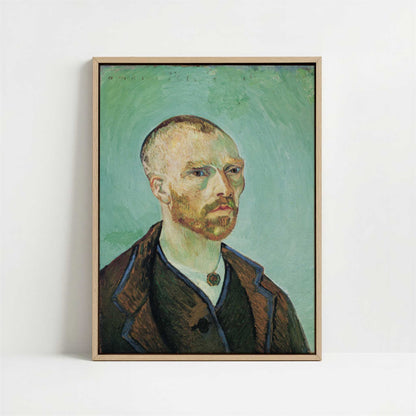 Framed Canvas - Framed canvas in oak color frame