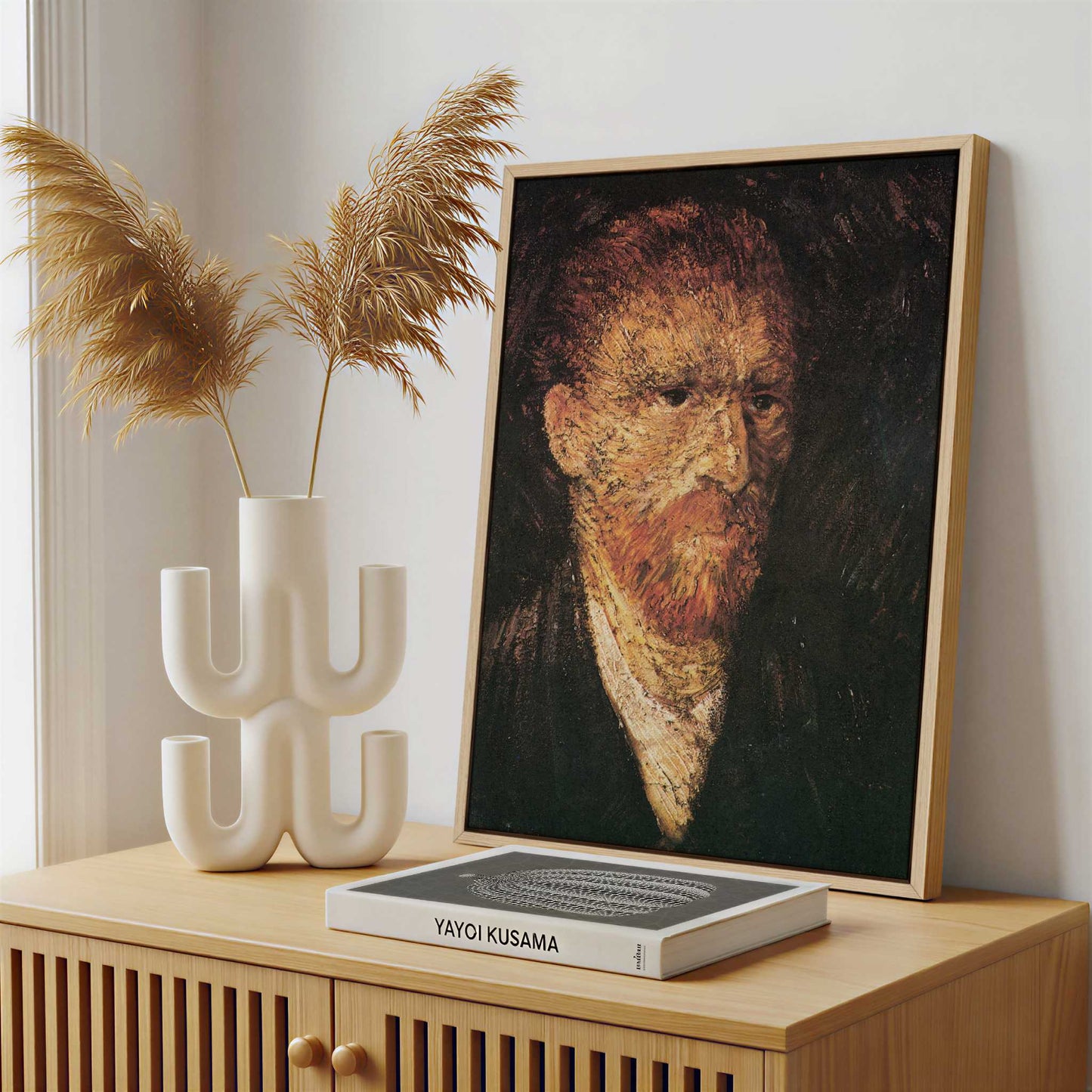 Framed Canvas - Framed canvas in a stylish interior setting