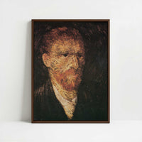 Framed Canvas - Framed canvas in dark wood color frame