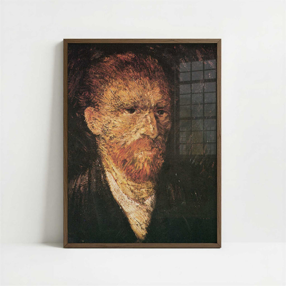 Self-portrait-2 (1888) by Vincent van Gogh – Art Print - Art print in dark wood frame